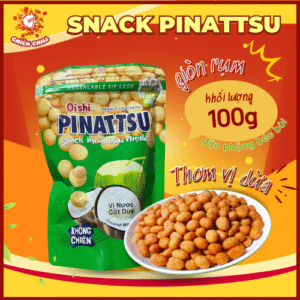 Snack nhân đậu phộng PINATTSU Oishi gói 100g