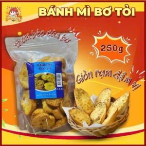 Bánh Mì Bơ Tỏi Giòn Tan – Snack Mặn Cực Cuốn