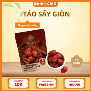 táo sấy giòn ghiền chill