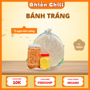 Bánh tráng phơi sương Ghiền Chill- 500Gr