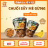 Chuối sấy mè gừng