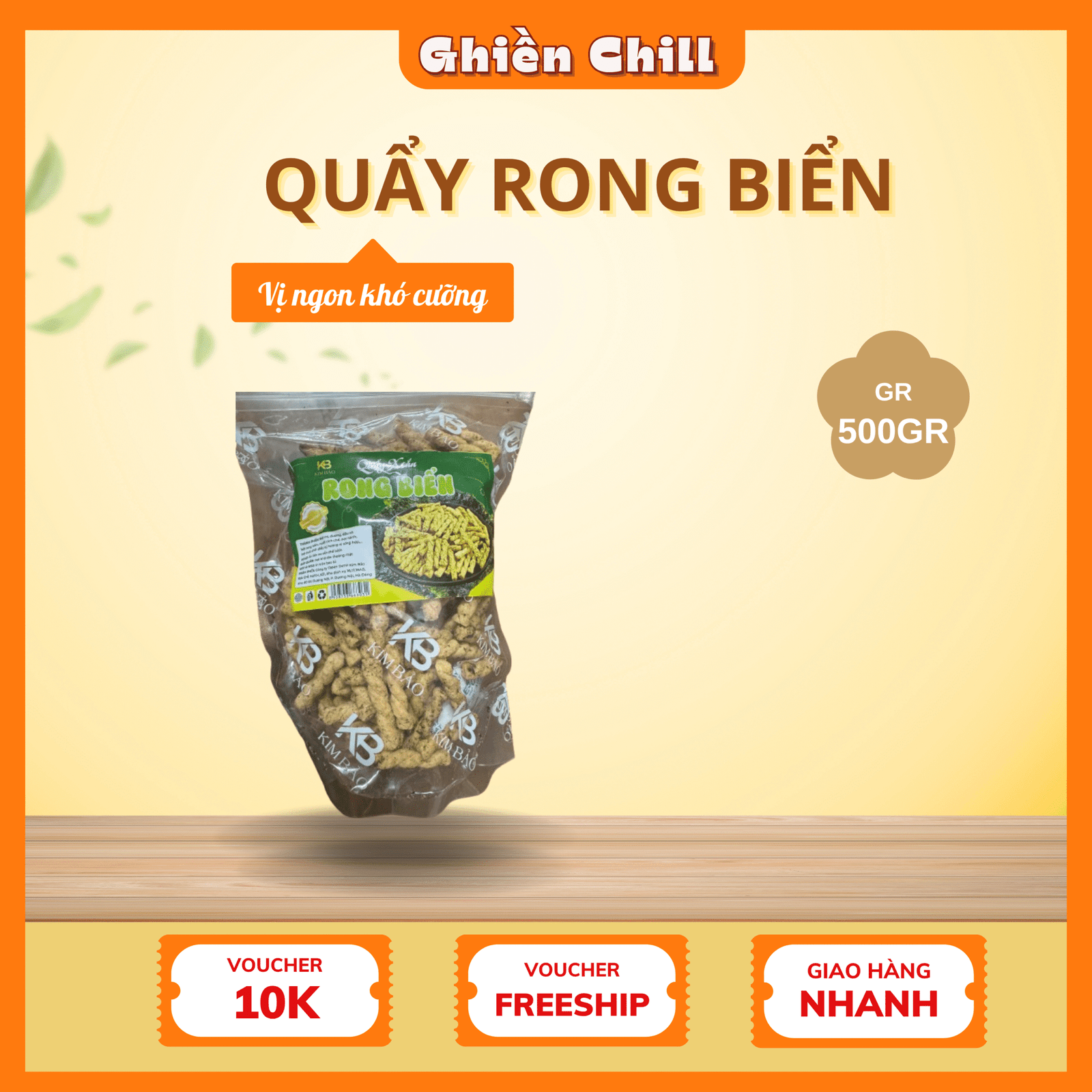 quẩy rong biển gói 500gr