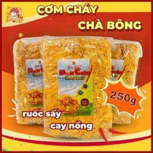 Cơm Cháy Chà Bông Siêu Giòn Ruốc Sấy Cay Nồng Gói 250g