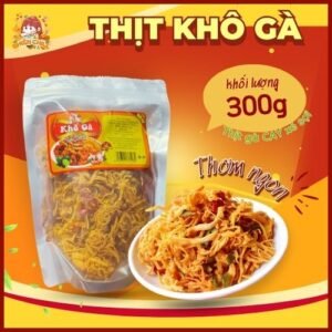 Khô Gà Xé Cay Lá Chanh Giòn Thơm, Đồ Ăn Vặt Gói 250g