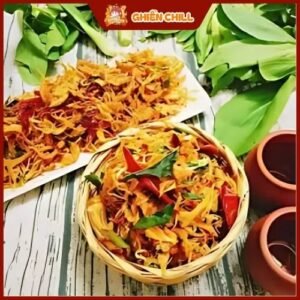 Alternative view of Khô Gà Xé Cay Lá Chanh Giòn Thơm, Đồ Ăn Vặt Gói 250g
